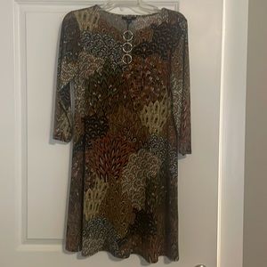 Multi color brown print never worn